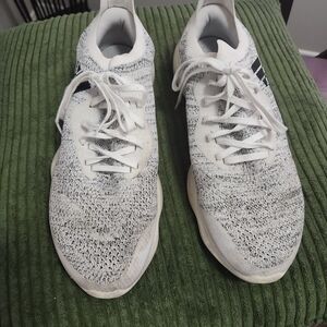 Adidas Women's White and Black Sneakers